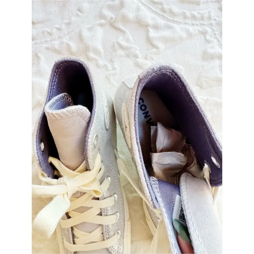 Converse Chuck 70 Suede Shimmer High Top Sneakers Size 6